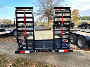 Equipment Trailer For Sale - 14k Spring assisted ramps 