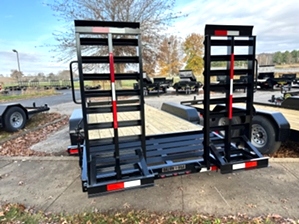 Equipment Trailer For Sale - 14k Spring assisted ramps